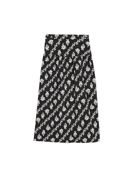 Buy Pure Cotton Printed Midi Circle Skirt at Marks & Spencer