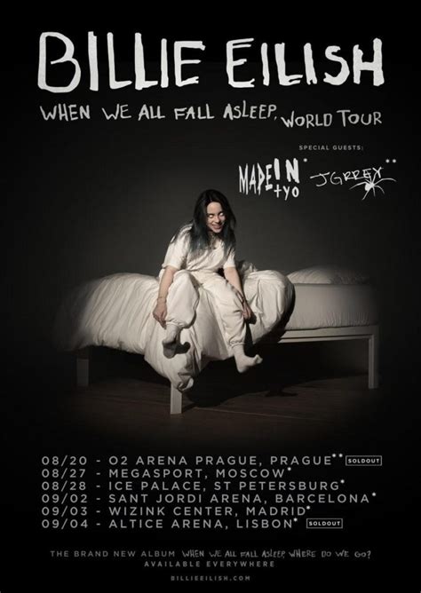 Billie Eilish announces supporting acts for European tour dates | JustNje