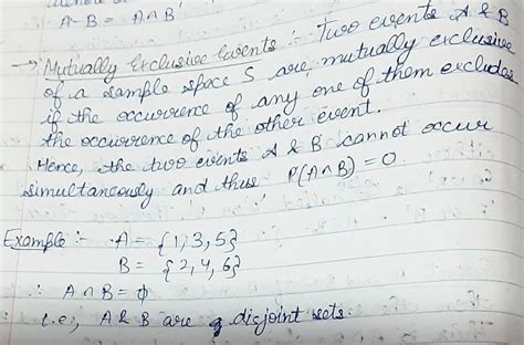 Define "Mutually Exclusive Events". - Brainly.in