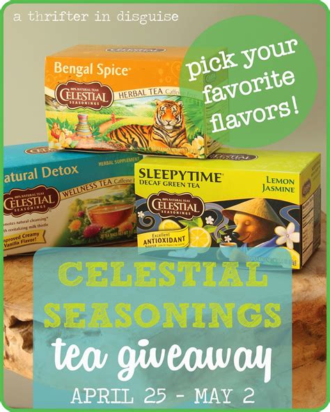 A Thrifter in Disguise: Celestial Seasonings Product Review and GIVEAWAY!