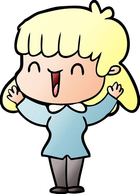 mujer de dibujos animados de vectores 12481534 Vector en Vecteezy