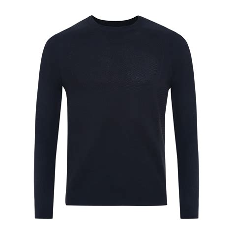 Buy Men Navy Solid Long Sleeve Sweater Online - 661324 | The Collective
