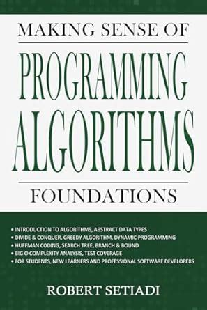 Buy Making Sense of Programming Algorithms Foundations Book Online at ...