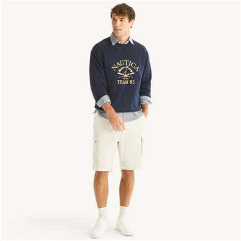 Fleece Crewneck Deck Sweatshirt - True Black, XS | Nautica