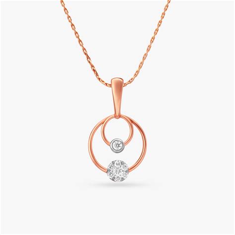 Exquisite Rose Gold Diamonds Pendant