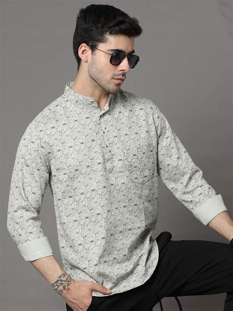 Buy Short Kurta For Mens Online India - Mens Short Kurta – Bushirt