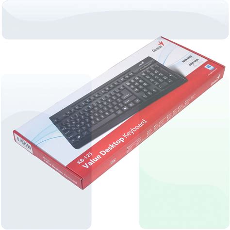 USB/PS2 (UK) Black Desktop (KB-125) Keyboard (USB/PS2-KB) - Tekeurope