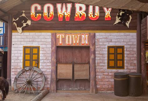 Laeacco 7x5ft Old Cowboy Town Saloon Doorway Vinyl Photography ...