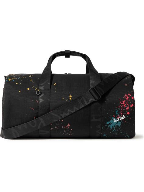 Paul Smith - Paint-Splattered Recycled-Nylon Duffle Bag Paul Smith