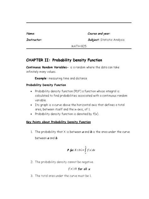 Notes On Probability Density Function PDF 的图像结果