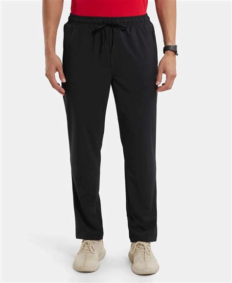 Buy Recycled Microfiber Elastane Stretch Trackpant with Zipper Pockets ...