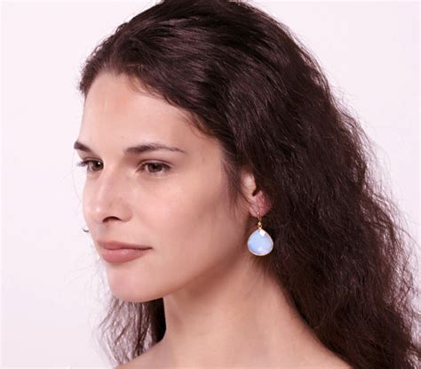 Buy Large Opalite Dangle Earring,large Gemstone Earring,large Faceted ...
