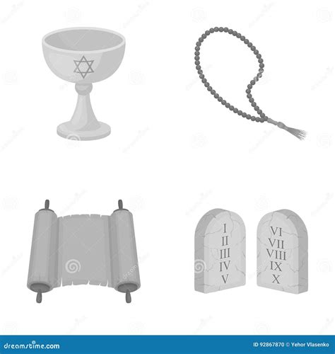 A Cup of Wine, Islamic Beads, Ten Commandments, Tanakh. Religion Set ...