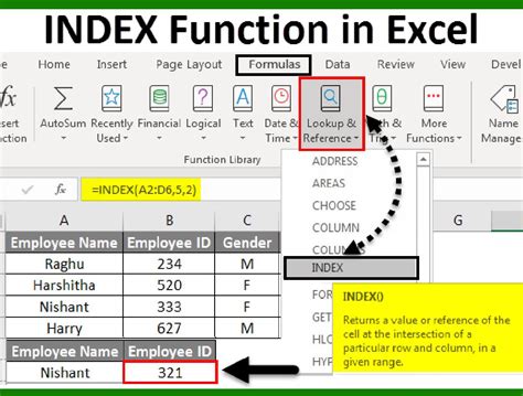 Image result for Index Formule Excel
