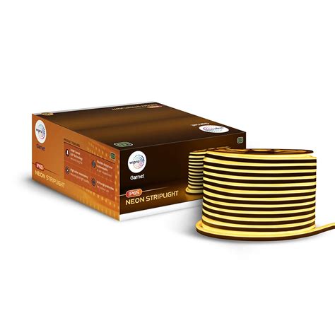 Buy wipro Garnet 50 mtr Neon LED Strip Light| 120 LEDs/mtr | Warm White ...