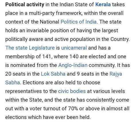 make a comparison between the parties of Kerala and Himachal Pradesh ...