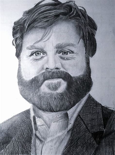 Drawing Of Zach Galifianakis