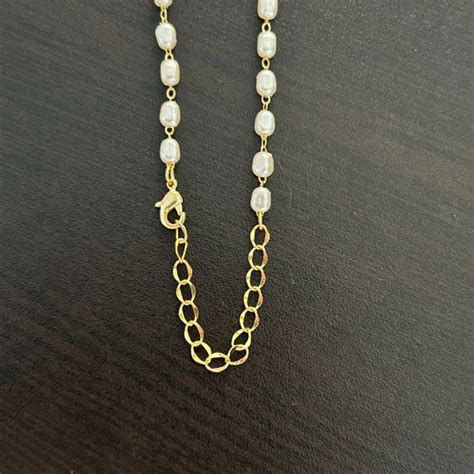 Chaitali White AD Pearl Mala Set