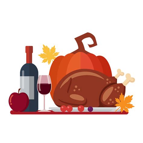 Happy Thanksgiving Dinner Clip Art