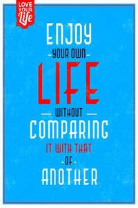 Enjoy_Life Art Wall Poster Without Frame Paper Print - Quotes ...