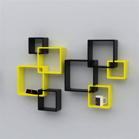 Buy Wooden Wall Shelves ( Set of 8 ) Online at woodentwist – WoodenTwist