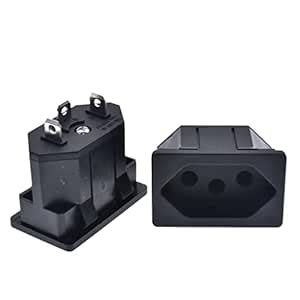 Black Embedded Industrial Outlet Brazilian Standard Inverter Output ...