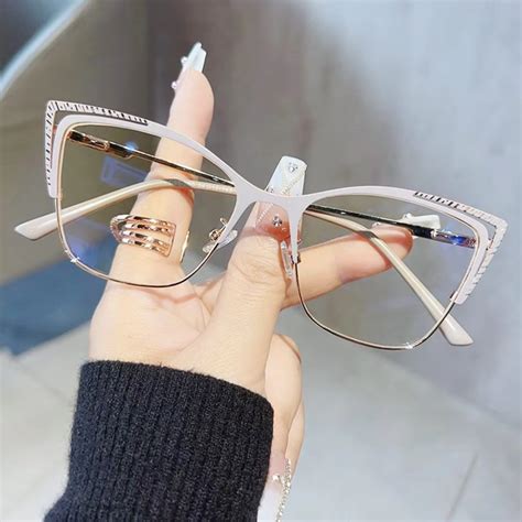 First Lens Beige Charm Cat-Eye Blue Light Computer Glasses - B025