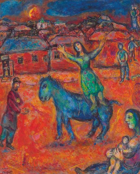The Red Village (Au Village Rouge) - Marc Chagall - Posters by Marc ...