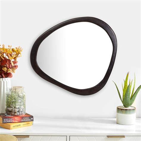 Buy Mendoz - Brown Glass Triangular Shaped Mirror from Home Centre at ...