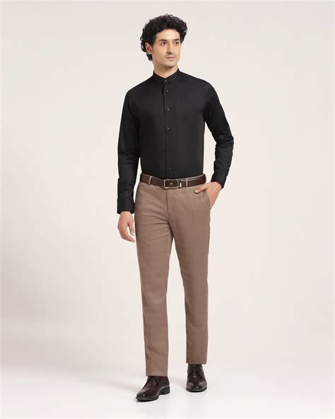 Must Haves Formal Bblack Solid Shirt - Sailor