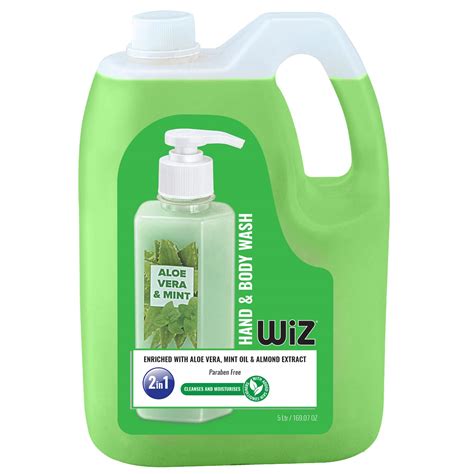 Buy wiz LIQUID SOAP Aloe Vera & Mint 2in1, Enriched with Aloe Vera ...