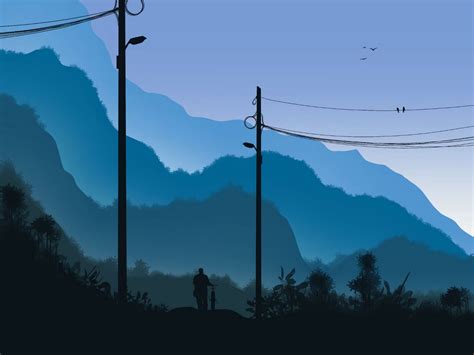 Download wallpaper 1400x1050 people, bicycle, silhouettes, night, alone ...