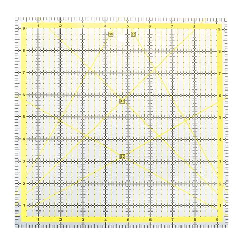 Buy Artilife Laser Cut Acrylic Quilters' Ruler,Quilting Ruler Square ...