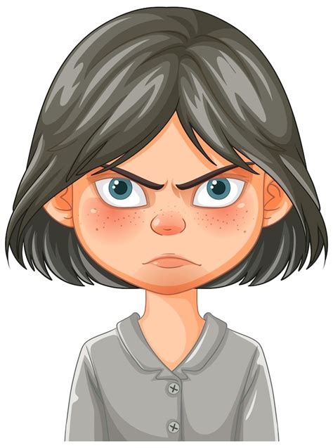Anime Girl Face Angry Images - Free Download on Freepik