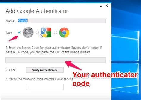 Image result for Google Authenticator App Windows 10