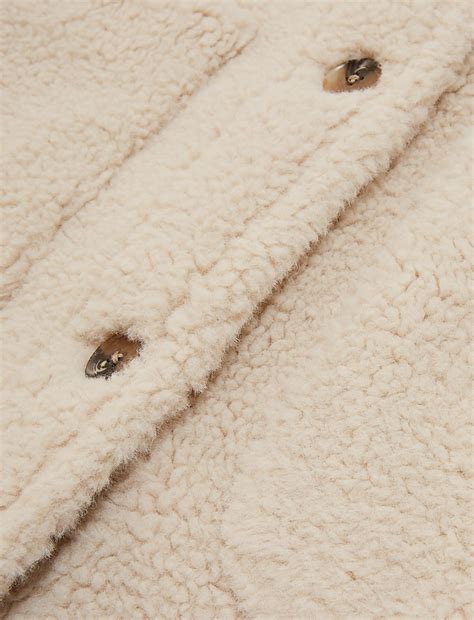 Buy Teddy Textured Shacket at Marks & Spencer