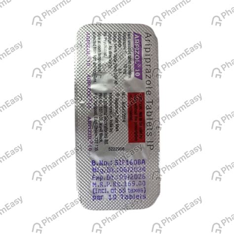 Arpizol 10 MG Tablet (10): Uses, Side Effects, Price & Dosage | PharmEasy