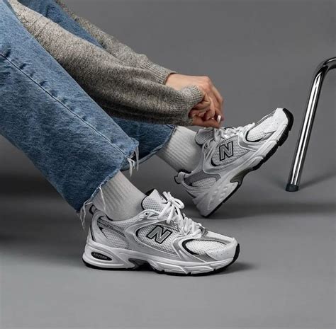 New Balance 530 White/Silver First Copy Shoes First Copy shoes ...