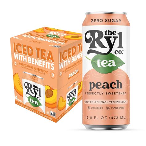 The Ryl Co Peach Antioxidant Superblend Iced Tea, Zero Sugar, India | Ubuy