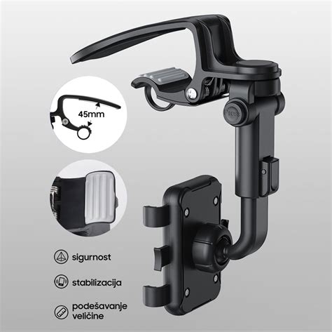 Drzac za mobilni telefon za auto-suncobran V5 - Mob-Shop