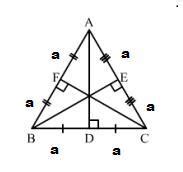 [Solved] ABC is an equilateral triangle of side 2a. Find each of its ...