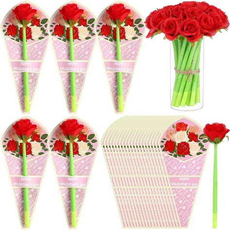 Amazon.com : Sayglossy 30 Sets Mothers Day Gift Rose Pens with Gift ...