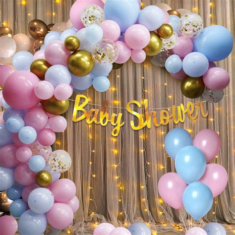 Party Propz Baby Shower Decorations Kit - 48 Pcs Baby Shower Balloons ...