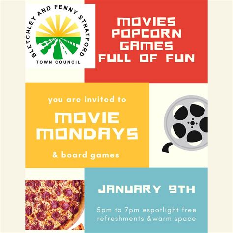 New Movie Mondays at Spotlight | Bletchley and Fenny Stratford Town Council
