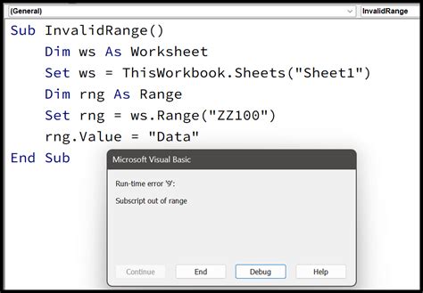 Runtime Error 9 Subscript Out of Range 的图像结果