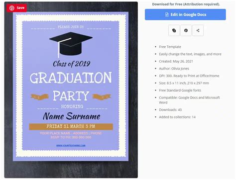 Image result for How to Use Microsoft Word to Create a Graduation Invite