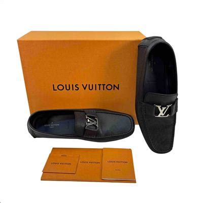Louis Vuitton 1A8V33 Monte Carlo Moccasin Black Leather Loafers