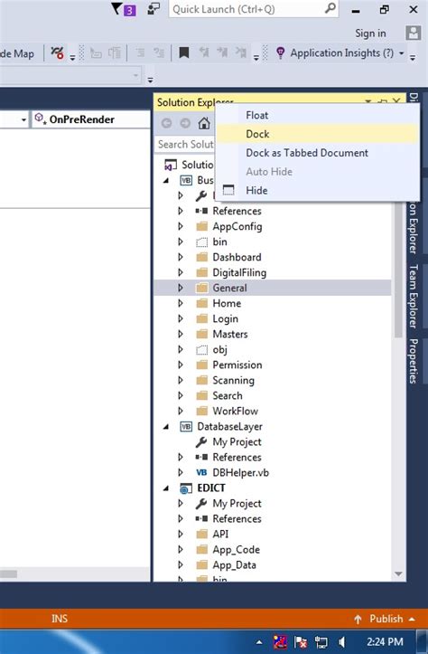 Image result for Solution Explorer Window