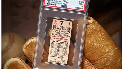 Jackie Robinson '47 debut ticket stub sells for record $480K; Michael ...