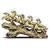 Buy UAG Exports Golden 19 Inch 7 Running Victory Horses Resin Statue ...